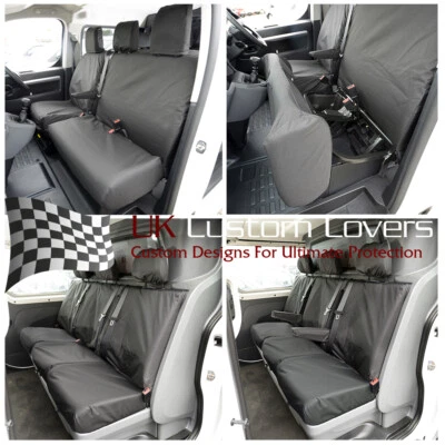 PEUGEOT EXPERT CREW VAN (2020+) TAILORED FRONT AND REAR SEAT COVERS 367 422 B - Image 1 of 4