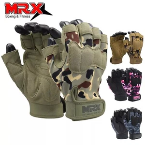 MRX Workout Gloves Snug-Fit Exercise Gym WeightLifting Gloves Training & Outdoor - Picture 1 of 31