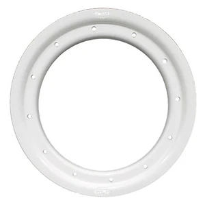 (2) GPS 8" WHITE Aluminum ATV Beadlock rings  Also Fits DWT & Alba wheels - Bild 1 von 2