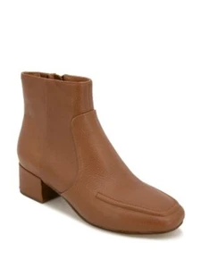 GENTLE SOULS KENNETH COLE Womens Brown Moc-Ella Block Heel Leather Booties 6.5 - Picture 1 of 3