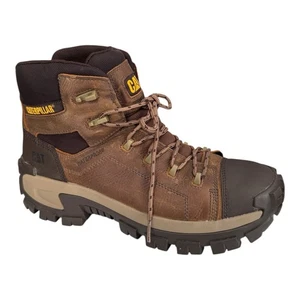 Caterpillar Invader Hiker Waterproof Work Boots Soft Toe Pyramid Men’s 11.5 Wide - Picture 1 of 12