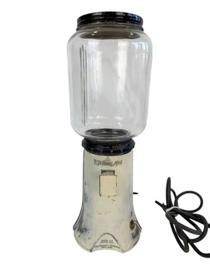 Molinillo Molinillo de Café Hobart Kitchenaid Modelo A-9 Blanco Original Tarro y Tapa Funciona Foto 1 de 4