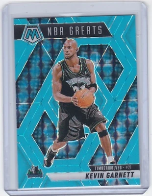 2024-25 Panini Mosaic Basketball Kevin Garnett Blue Flourescent /75 - Image 1 of 2