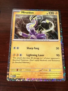 Miraidon 003/015 Holo McDonald's Promo Dragon Discovery Pokemon quasi nuovo - Foto 1 di 2