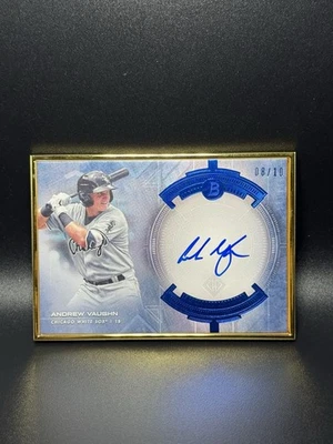 Andrew Vaughn 2020 Bowman Transcendent Blue Framed RC Auto 08/10 - Image 1 of 2