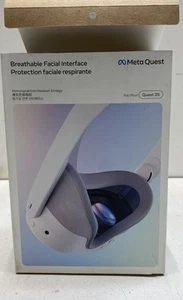 Meta Gray Breathable Immersive Facial Interface Silicone Flexible Quest 3S 80 - Afbeelding 1 van 6