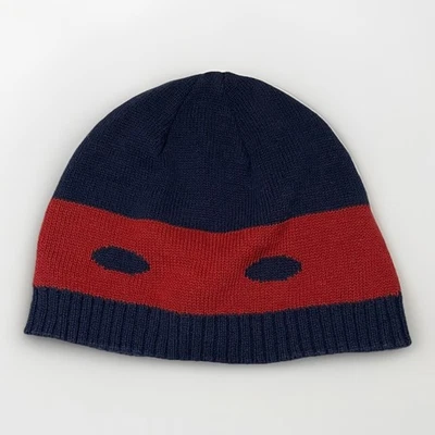 Gorro tejido Hanna Andersson niños talla grande ninja azul marino y rojo invierno Foto 1 de 4