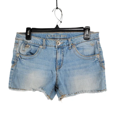 I Love Justice Jeans Girls Blue Denim Shorts Mid Rise Medium Wash Size 14 1/2 - Image 1 of 4