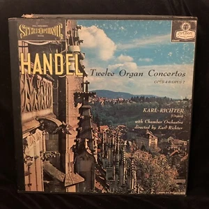 LONDON BLUEBACK CSA 2302 - HANDEL Organ Ctos - RICHTER - WB DG FFSS ST 3LP BOX - Picture 1 of 7
