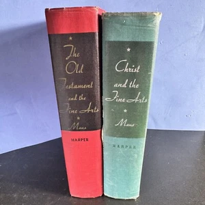 2 Vtg Books THE OLD TESTAMENT & THE FINE ARTS / CHRIST & THE FINE ARTS Hardcover - Picture 1 of 18