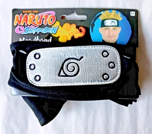 Shonen Jump Naruto Shippuden Cosplay Headband NOS New MOC OSFM - Picture 1 of 4