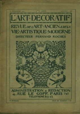 Revue ancienne l'art décoratif revue l'art ancien et de la vie artistique 1911 - Photo 1/3