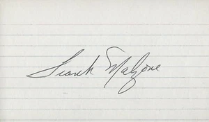 Frank Malzone Boston Red Sox 3rd Baseman Autographed 3x5 Index Card (d 2015) - Picture 1 of 1
