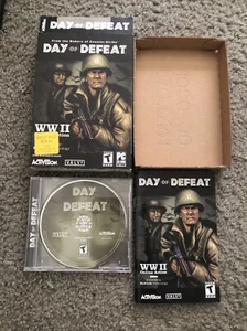 Day of Defeat Activision Valve LLC PC Game 2003 Complete CIB w/Box & Manual - Picture 1 of 13