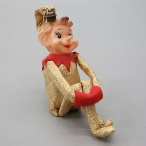 De colección Navidad Elfo Pixie Rodillera Adorno Estante Figura Campana Dorada - Japón - Imagen 1 de 10