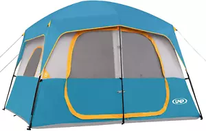 Tienda de campaña para 8 personas, impermeable, resistente al viento y con toldo - Imagen 1 de 12