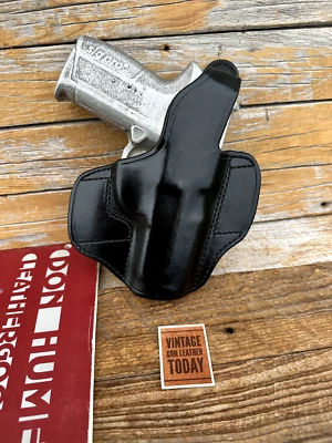 Vintage Don Hume Black Leather H721 OWB Holster For Sig Sauer SP 2340 Right - Image 1 of 2