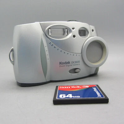 Kodak EasyShare DX3600 2.2MP Compact Digital Camera Silver Tested - Image 1 of 4