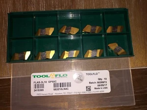 TOOL FLO CARBIDE INSERTS FLAS 3L10 GP50C QUANTITY 9 - Picture 1 of 1