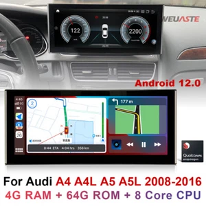Android Car GPS Radio Video Wifi Carplay 4+64GB For Audi A4 A4L A5 A5L 2008-2016 - Picture 1 of 12
