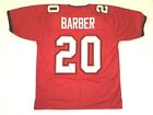 UNSIGNED CUSTOM Sewn Stitched Ronde Barber Red Jersey - M, L, XL, 2XL