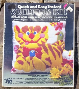 Tiger with Bird, Quilting Kit, Pillow or Wall Hanging Craft Kit by Valiant - Picture 1 of 7