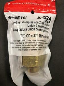 Watts A-524 Ander-Lign Compression X MIP Union