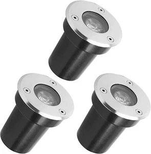 3 x LED Bodenleuchte Bodeneinbaustrahler Gartenleuchte Bodenstrahler Einbauspot - Bild 1 von 8
