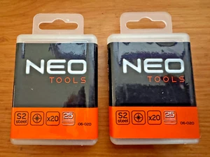 2 scatole - 40 x NEO TOOLS PZ2 BIT 25mm 40 Pezzi S2 06-020 - 742a - Foto 1 di 5