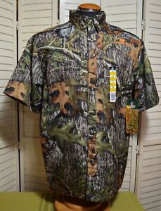 Mossy Oak Obsession Hunting Guide Shirt Men's Large 42/44 Short Sleeve NEW