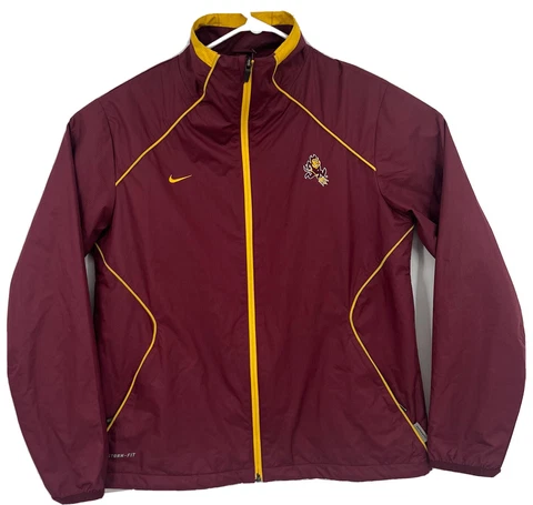 Womens Arizona Sun Devils Nike Storm Fit Team Full Zip Jacket Sz L Cover