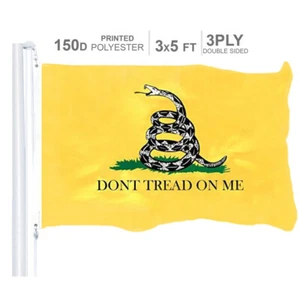 Drapeau Gadsden DONT TREAD ON ME 3x5 pieds 150D double face crotale tea party - Photo 1 sur 6
