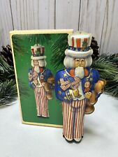 Vintage Christmas American Uncle Sam Pressed Tin 1984 Hallmark Keepsake Ornament