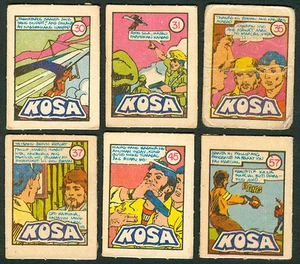 6 Vintage EXOTIC KOSA Philippine TEKS / Trading Comic Cards 1 - Picture 1 of 1