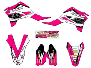 2020-2023 KLX 300 R 13 FLY Pink Senge Graphics Kit Compatible with Kawasaki - Picture 1 of 10