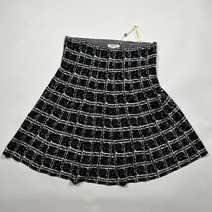 Max Studio Casual Elastic Waistband Pull On Knee Skirt Size Large Black New $98 - Picture 1 of 4