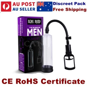 Penis Pump Sleeve Enlarger Vacuum Stretcher Cylinder Enlargement Pump Extender - Picture 1 of 11
