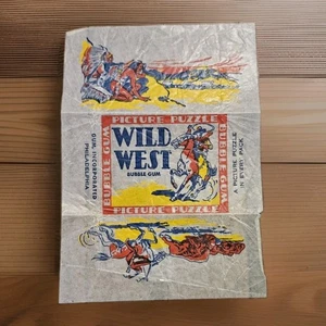 1933. Ex. Rare 1st Ed. : WILD WEST BUBBLE GUM  WRAPPER | Gum, INC Philadelphia  - Picture 1 of 4