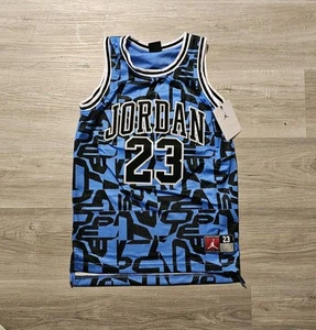 Nike Jordan 23 Big Kids Boys Jersey Medium 10-13 Years Old Blue NWT - Picture 1 of 10