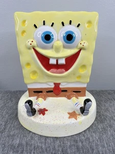 2007 SpongeBob SquarePants Ceramic Coin Money Piggy Bank Nickelodeon 7" RARE - Picture 1 of 9