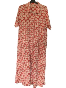 White Stuff Ladies Cotton Mix Jersey Dress Size 20 With Pockets Summer Holiday - Picture 1 of 5