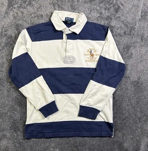 Polo Ralph Lauren Golf Striped Longsleeve Rugby Polo Shirt Youth Medium 12/14 - Picture 1 of 6