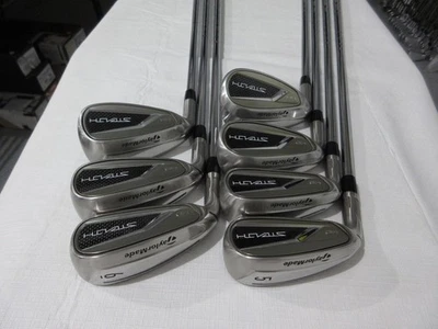 Left-Handed TaylorMade Stealth HD Iron Set - 5-PW, SW - Regular Flex Steel - Image 1 of 4