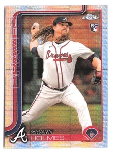 2025 Topps Chrome - Prism Refractor - Grant Holmes #169 Rookie Braves - Picture 1 of 2