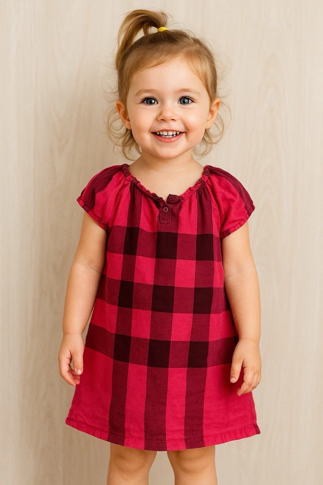 Vestido Burberry Niños Niñas - Cuadros Rosa - 4Y / 104 cm - Auténtico Foto 1 de 3