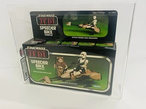 Vintage Star Wars ROTJ Speeder Bike Vehicle Graded Via UKG 80% Not AFA - Picture 1 of 9