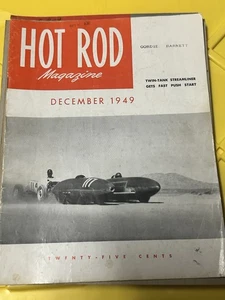 1949 December HOT ROD Magazine Twin-Tank Streamliner - Picture 1 of 1
