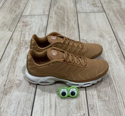 Nike Air Max Plus Flax TN Sport Brown White Lifestyle NEW Shoes Men’s Size 10.5 - Image 1 of 4