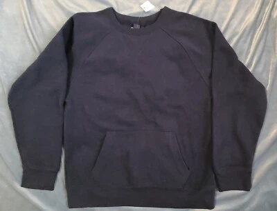 НОВЫЙ С ЯРЛЫКАМИ GAPKIDS УНИСЕКС СИНИЙ ХЛОПОК ТОЛСТОВКА С ПЕРЕДНЕЙ РУКИ МЕШОК РАЗМЕР XXL (14-16) - Изображение 1 из 4