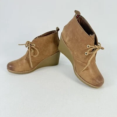 Zapatos botín de cuña de cuero bruñido Sperry Top-Sider Harlow para mujer talla 5 M Foto 1 de 4